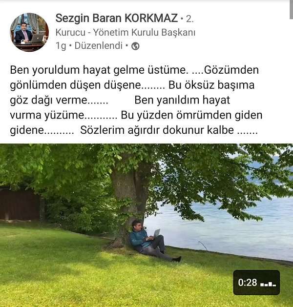 Sedat Peker'in Ardından Sezgin Baran Korkmaz'dan Video: Sözler Dikkat Çekti - Resim: 1