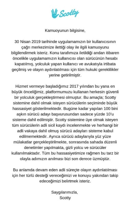 Scotty sürücüsünün kadın yolcuya cinsel istismarda bulunduğu iddiası - Resim: 1