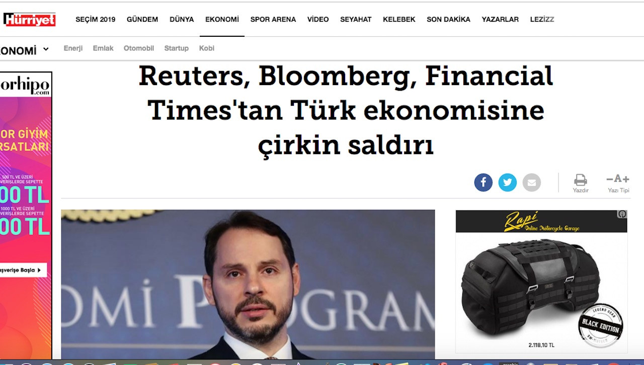 Hürriyet: Reuters, Bloomberg, Financial Times Türkiye'ye saldırdı - Resim: 1