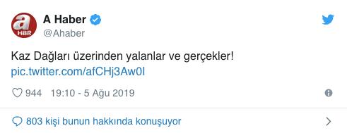 A Haber Kaz Dağları'nda 200 bin ağaç kesilmesini böyle savundu - Resim: 1