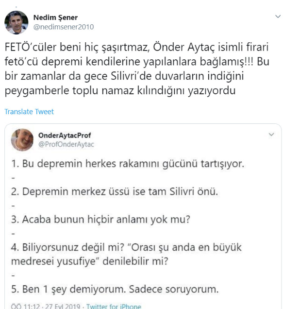 FETÖ'cüler 5.8'lik depremi örgüte bağladı - Resim: 1