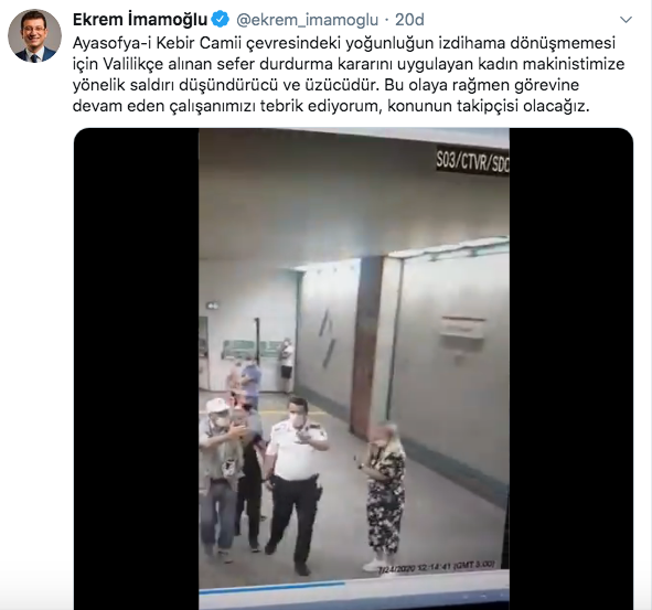 Kadın İBB çalışanına çirkin saldırı: İmamoğlu paylaştı - Resim: 1
