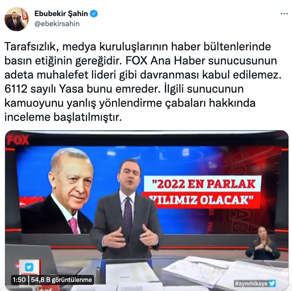 FOX Haber Sunucusu Selçuk Tepeli'nin O Sözleri Rahatsız Etti: RTÜK Başkanı Gece Yarısı Fazla Mesaide - Resim: 1