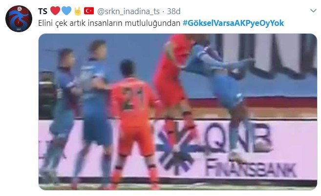 Trabzonspor taraftarından AKP’ye Göksel Gümüşdağ tepkisi - Resim: 1