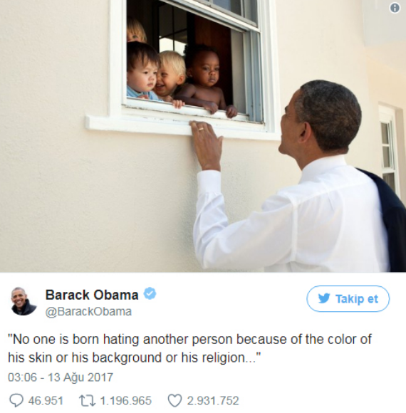 Obama, Twitter tarihinin en çok beğenilen tweetini attı - Resim: 1
