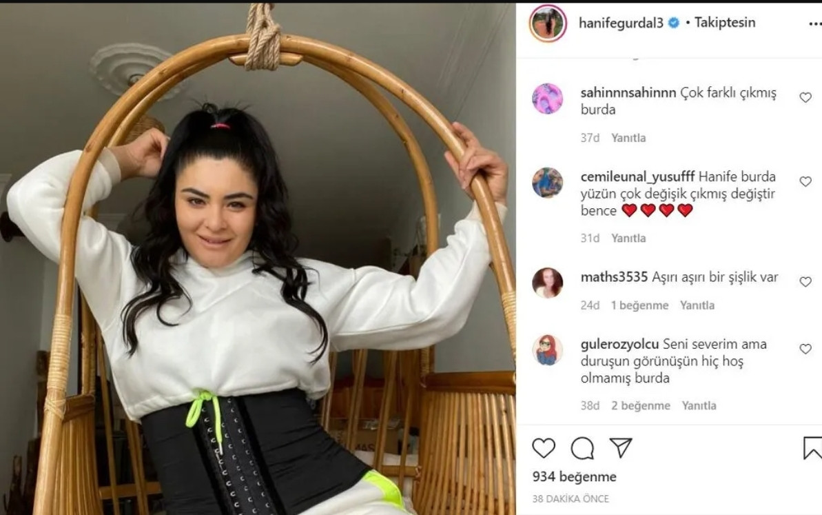 Hanife'nin korsesi olay oldu - Resim: 1