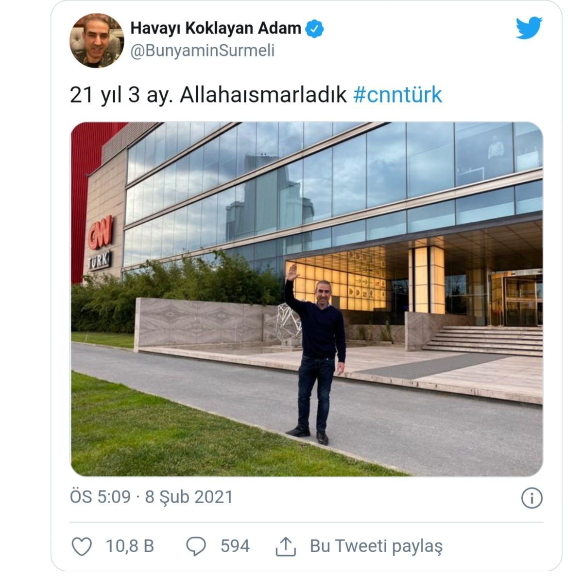 Bünyamin Sürmeli, CNN Türk'ten Ayrıldığını Duyurdu - Resim: 1