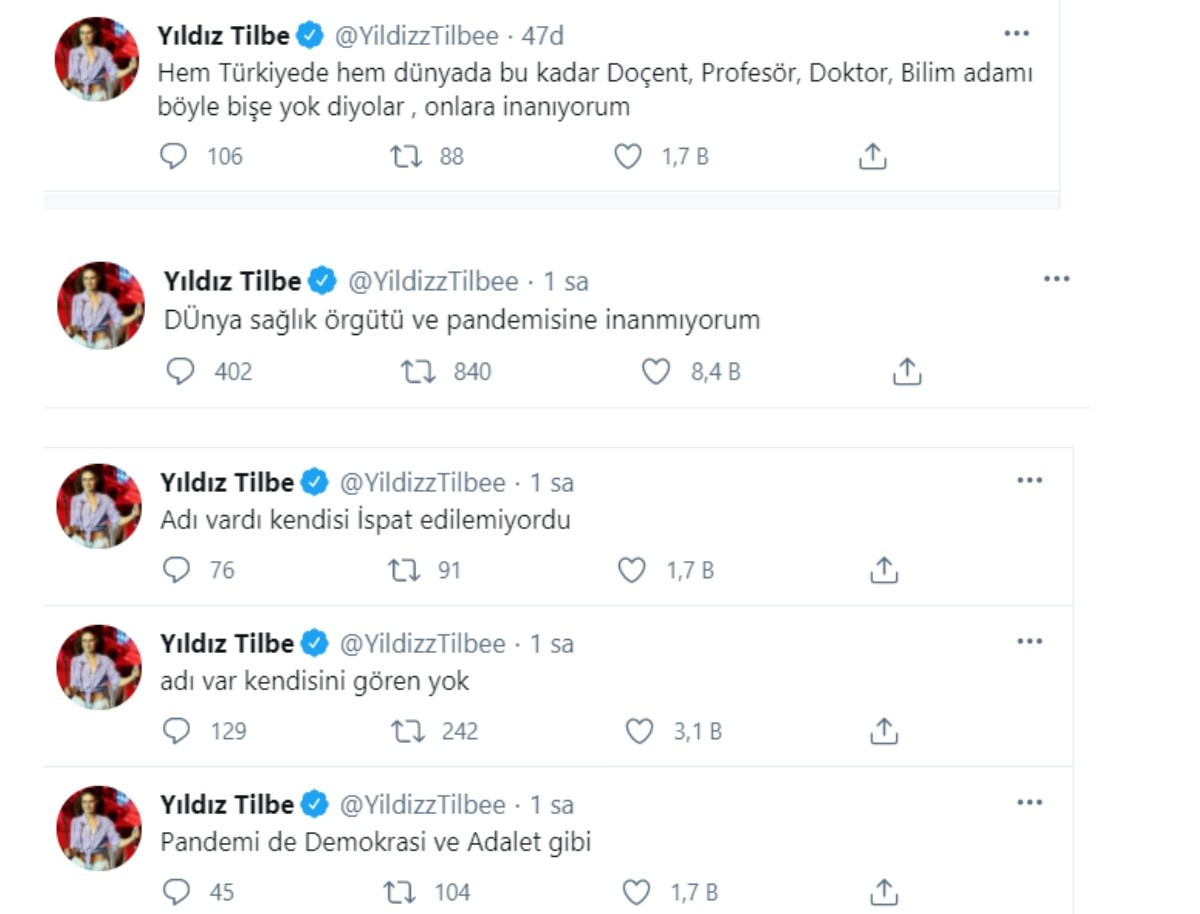 Yıldız Tilbe: Pandemi, Demokrasi ve Adalet Gibi Adı Var Kendisini Gören Yok - Resim: 1