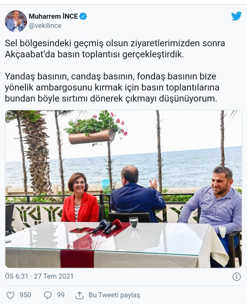 Muharrem İnce Basın Toplantısı Sırasında Gazetecilere Sırtını Döndü - Resim: 1