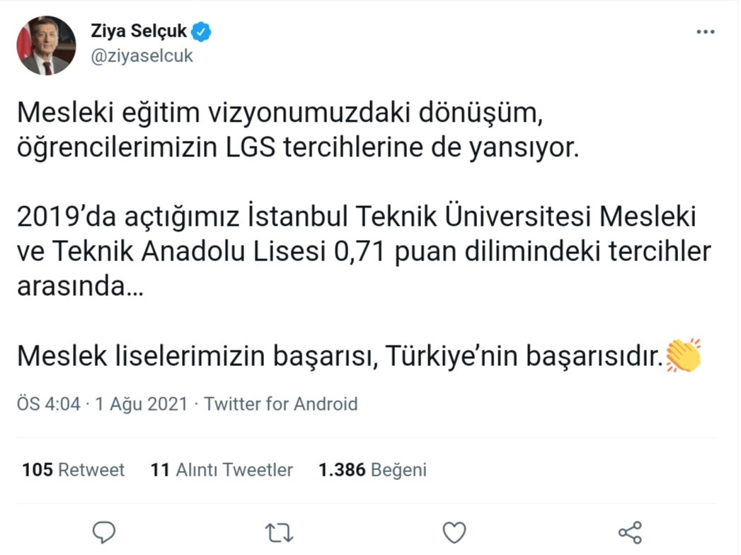 İstifa Ettiği İddia Edilen Ziya Selçuk'tan Yeni Paylaşım Geldi - Resim: 1