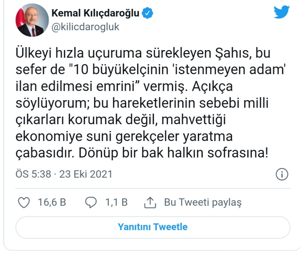 Kılıçdaroğlu'ndan Erdoğan'a İstenmeyen Adam Tepkisi - Resim: 1