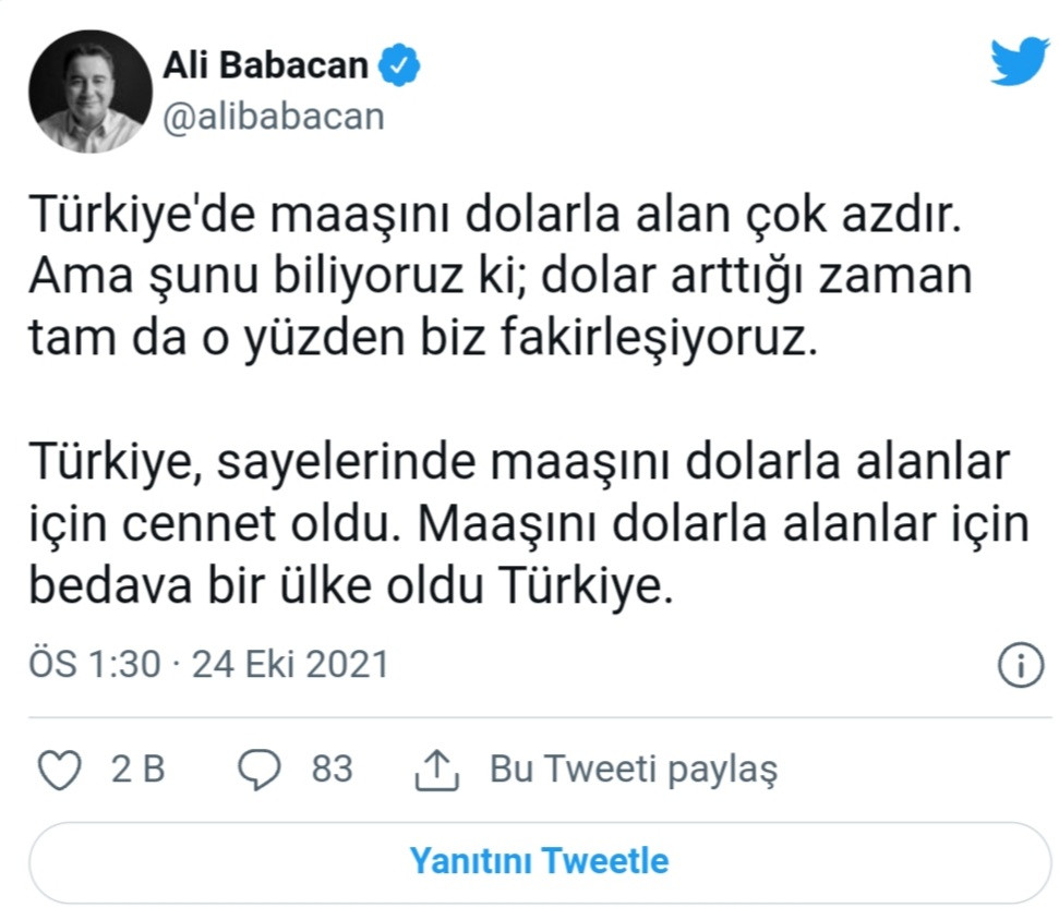 Ali Babacan'dan Berat Albayrak'a Flaş Gönderme - Resim: 1