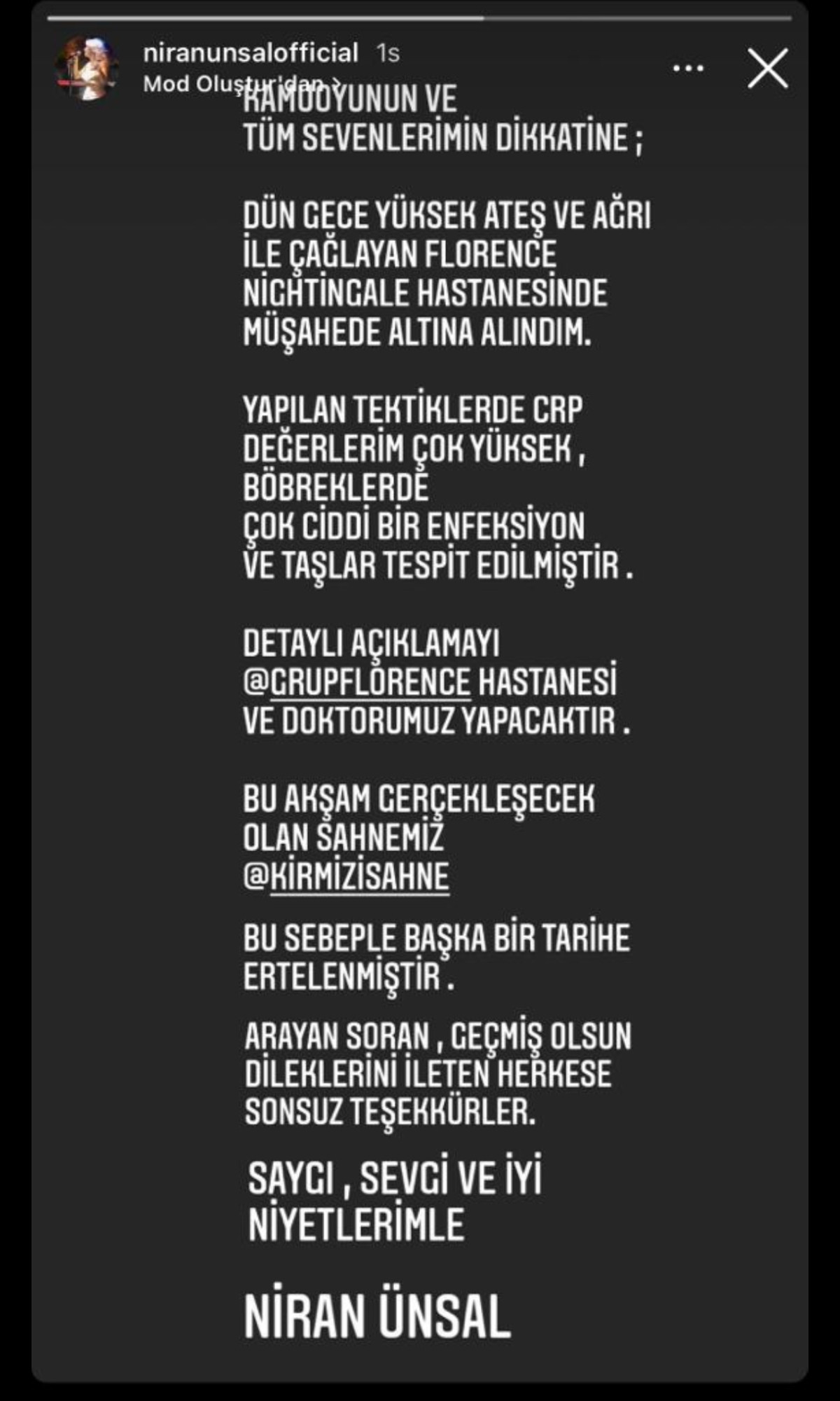 Niran Ünsal Hastaneye Kaldırıldı - Resim: 1