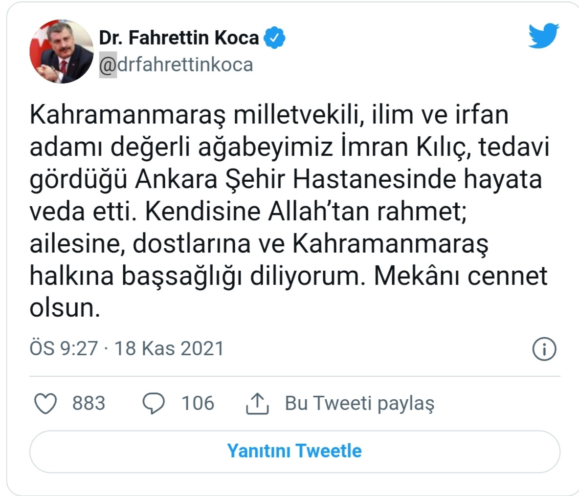 AKP'li Vekil Yaşamını Yitirdi - Resim: 1