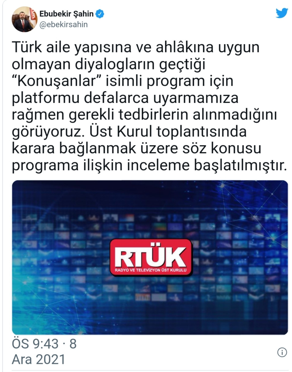 RTÜK Konuşanlar Hakkında İnceleme Başlattı - Resim: 1