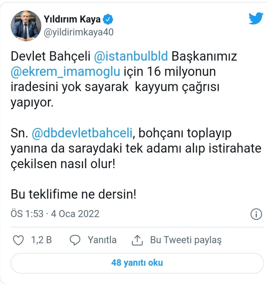 İmamoğlu'nu Hedef Almıştı: Bahçeli'ye İstirahat Çağrısı - Resim: 1