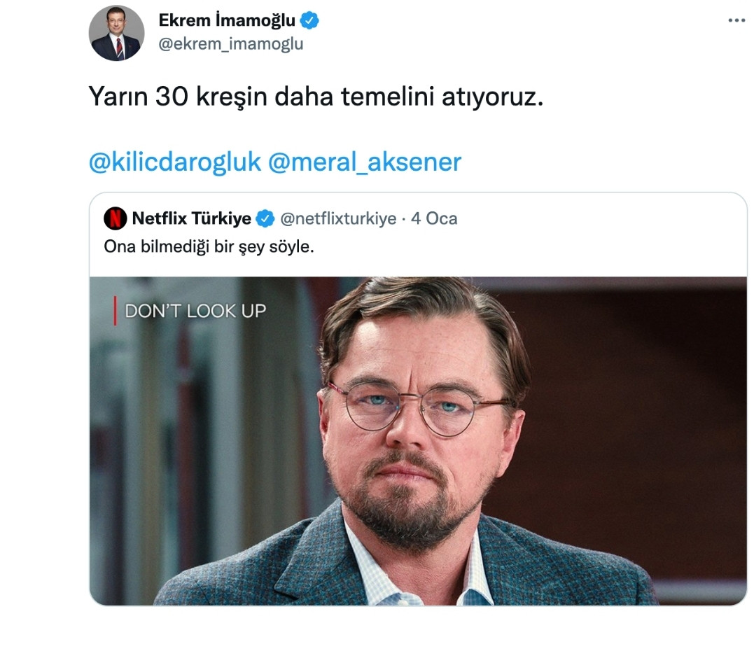 İmamoğlu'nda Don't Look Up Paylaşımı - Resim: 1