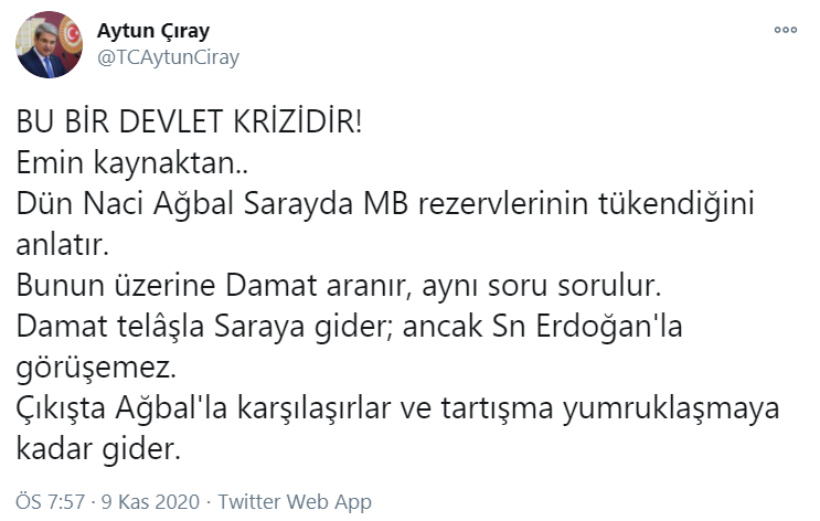 Aytun Çıray: Berat Albayrak ve Naci Ağbal yumruklaştı - Resim: 2