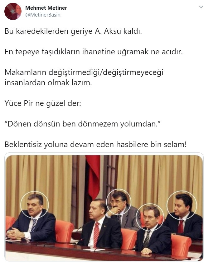 Metiner'den Erdoğan'a ihanet tepkisi: En tepeye taşıdıkların.. - Resim: 1