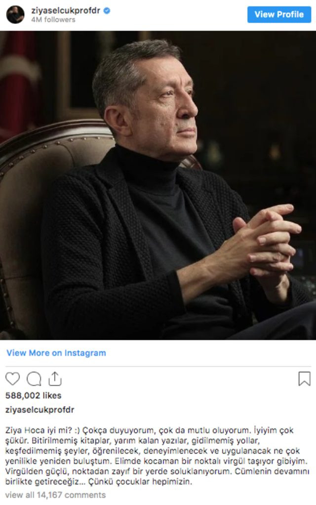 İstifa Eden Ziya Selçuk'tan İlginç Paylaşım - Resim: 1