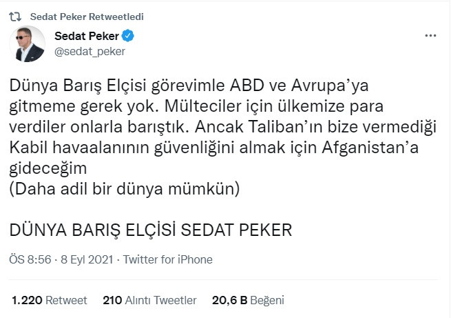 Sedat Peker'den Erdoğan'ın Kitabına Flaş Yorum - Resim: 1