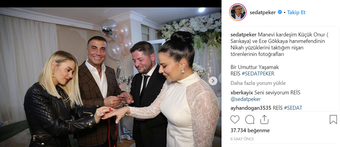 Sedat Peker o şarkıcının nişanına katıldı - Resim: 1