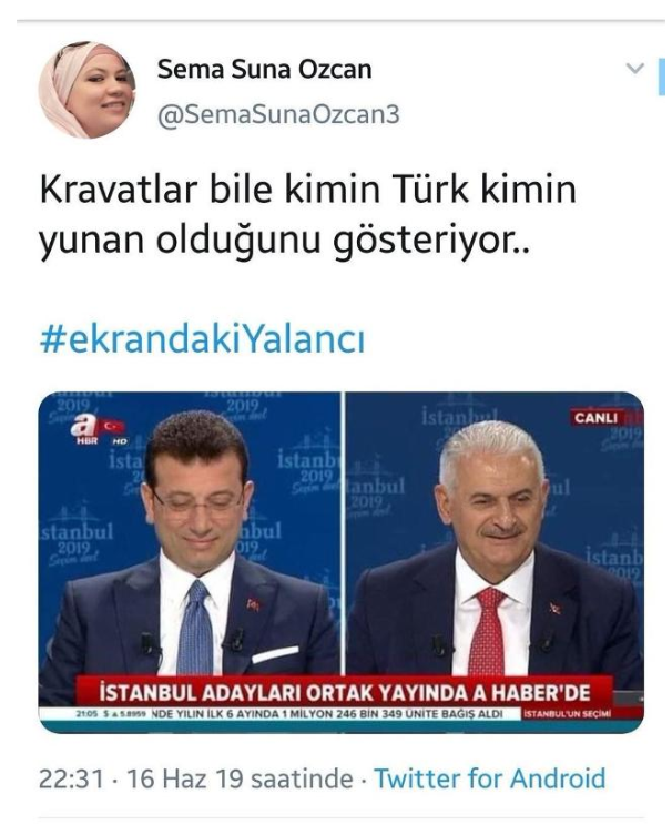 AKP'li isimden İmamoğlu'na kravat yorumu: Yunan olduğunu gösterdi - Resim: 1