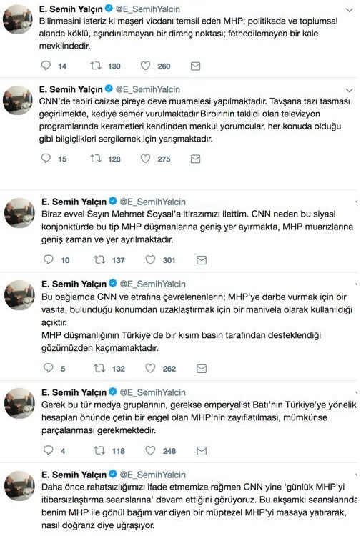 MHP'li Semih Yalçın CNN Türk'ü topa tuttu! - Resim: 1