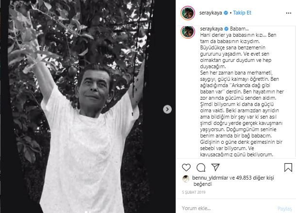 Seray Kaya geçen yıl kaybettiği babasını yazdığı şarkı ile andı - Resim: 1