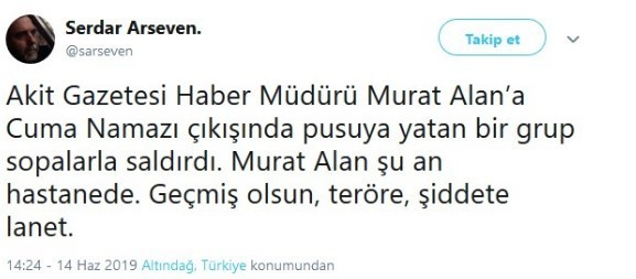 Türk askerine eşek diyen Akitçi Murat Alan'ı sopalarla dövdüler - Resim: 1