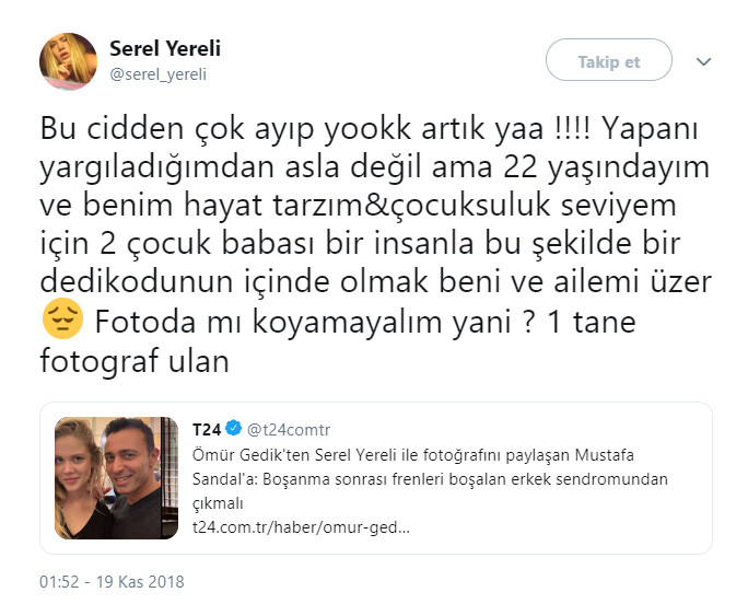 Serel Yereli'den Ömür Gedik'e tepki: Bu cidden çok ayıp yok artık yaa! - Resim: 1