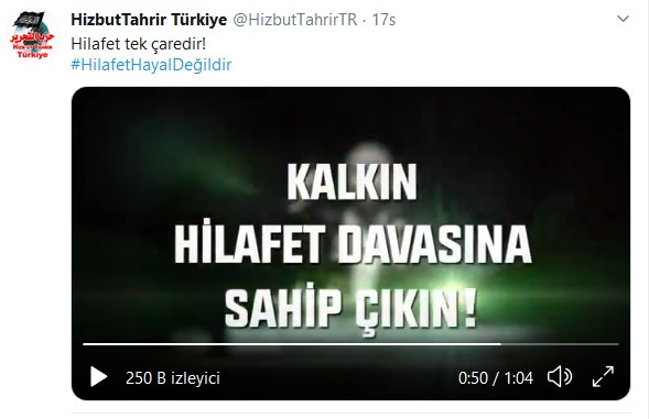 Hilafet isteyen gruplardan sokakta ilk eylem! - Resim: 1