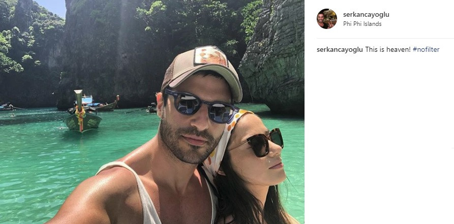 Özge Gürel ve Serkan Çayoğlu'ndan cennetin fotoğrafı! - Resim: 1