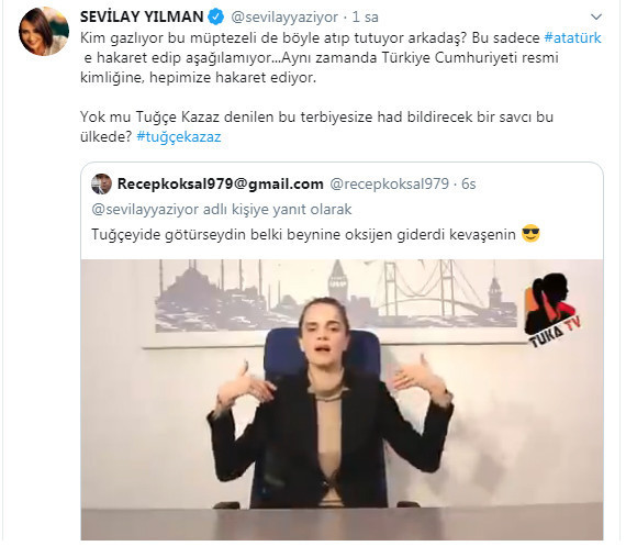 Sevilay Yılman'dan Tuğçe Kazaz'a sert tepki: Kim gazlıyor bu müptezeli? - Resim: 2