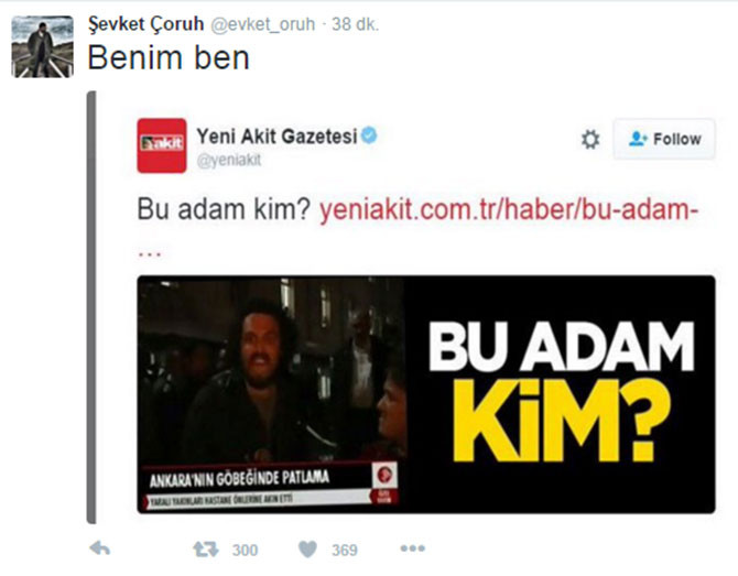 Akit'in o haberine tepki: O adam benim! - Resim: 1