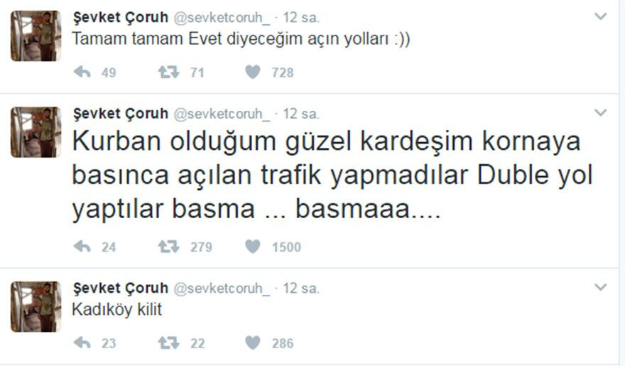 Trafikte kalan Şevket Çoruh'tan imalı paylaşım - Resim: 1