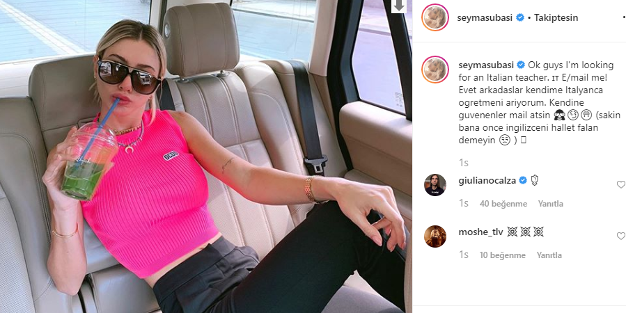 Şeyma Subaşı sevgilisi için İtalyanca öğrenecek - Resim: 1