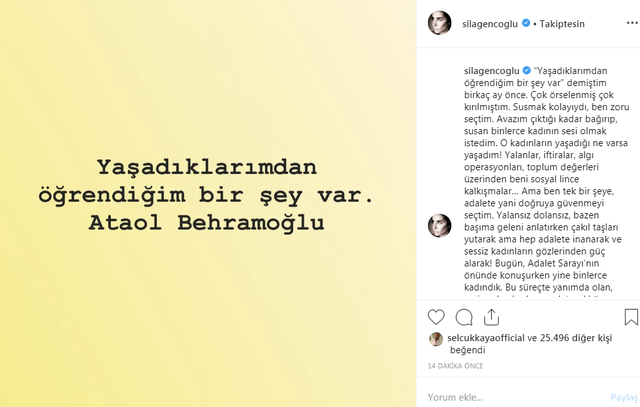 Sıla'dan mahkeme sonrası ilk paylaşım - Resim: 1