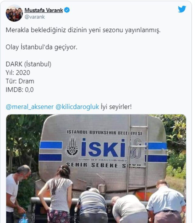 Şile'deki su kuyruğuna tepki! Bakan Varank'tan olay gönderme: İyi seyirler! - Resim: 2