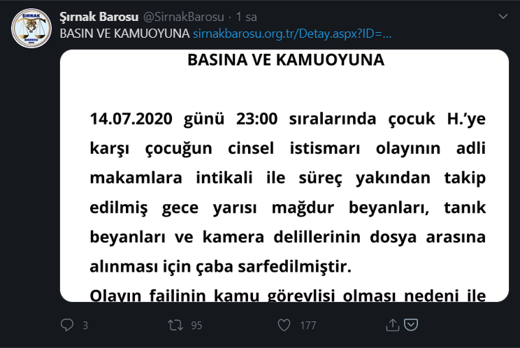 Şırnak'ta bir uzman çavuş, 13 yaşındaki çocuğu istismar etti iddiası! - Resim: 1