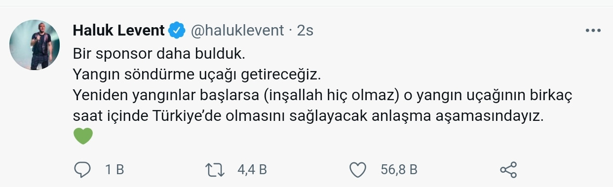 Haluk Levent: Yangın Söndürme Uçağı Getireceğiz - Resim: 1
