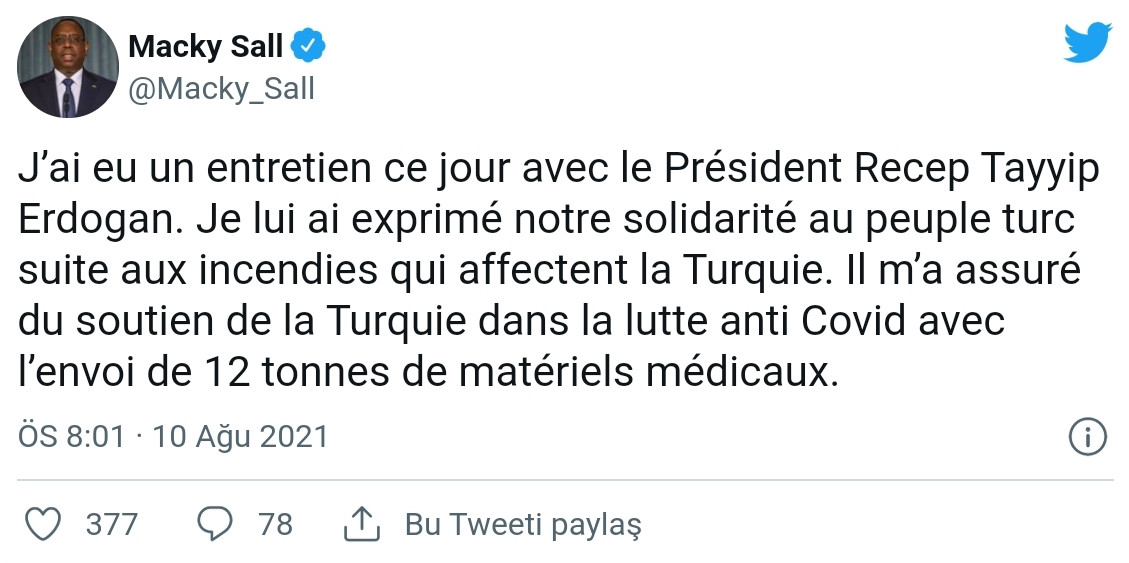 Türkiye'den, Senegal'e 12 Tonluk Tıbbi Malzeme Yardımı - Resim: 1