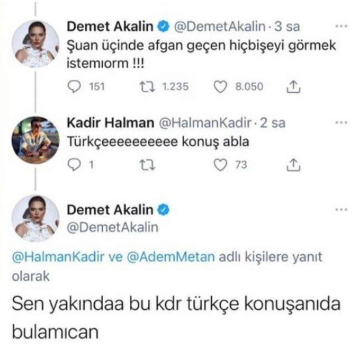Demet Akalın: İçinde Afgan Geçen Hiçbir Şey Görmek İstemiyorum - Resim: 1