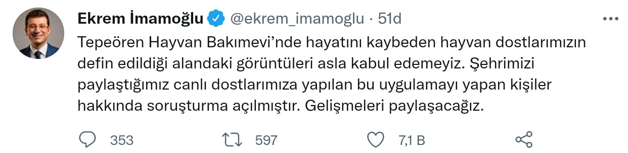 İmamoğlu, Gündem Olan Barınak İddiaları Hakkında Soruşturma Başlattı - Resim: 1