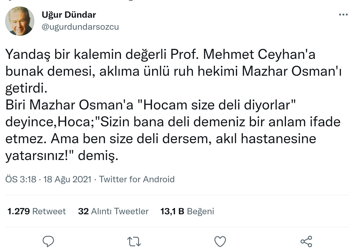Uğur Dündar'dan Nagehan Alçı'ya: Yandaş Bir Kalem.. - Resim: 1