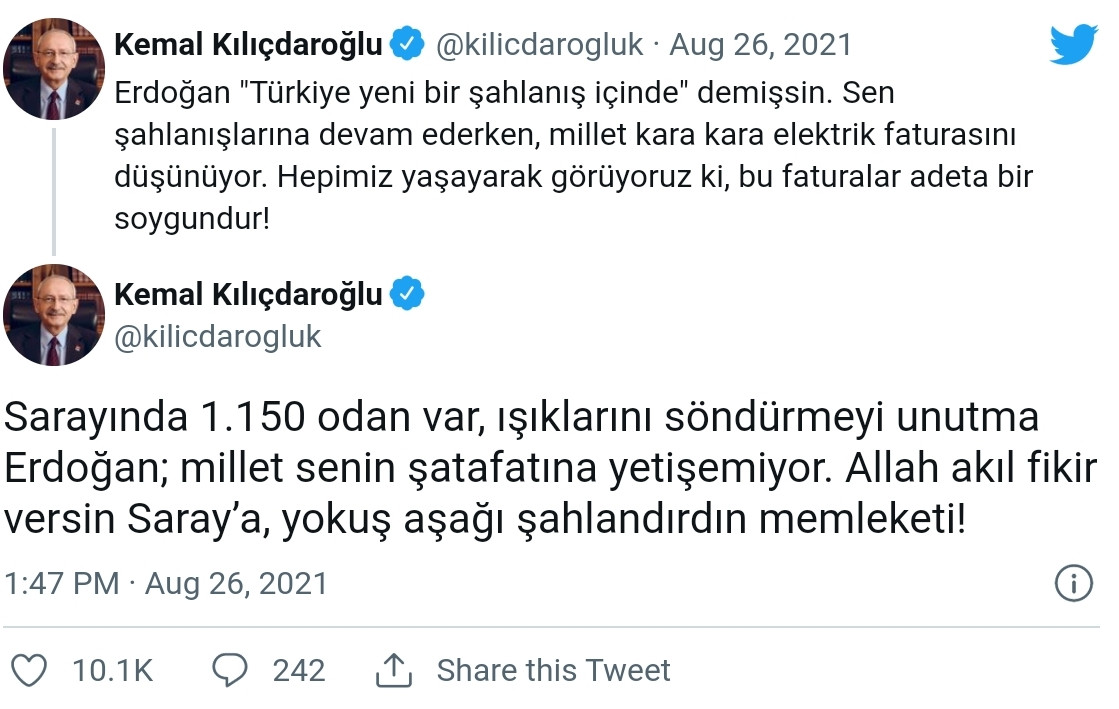 Kılıçdaroğlu'ndan Erdoğan'a: Yokuş Aşağı Şahlandırdın Milleti - Resim: 1