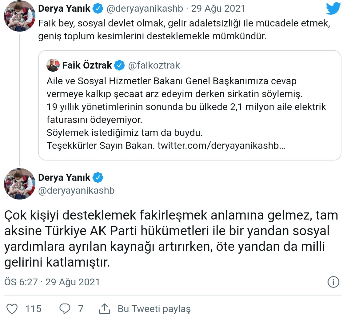 Bakan Yanık: Çok Kişiyi Desteklemek Fakirleşmek Anlamına Gelmez - Resim: 1