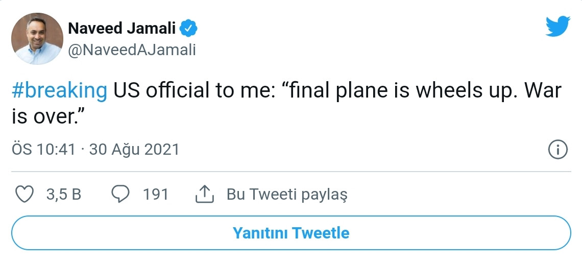 Amerikan Askerlerin Kabil'den Tahliyesi Sona Erdi! - Resim: 1