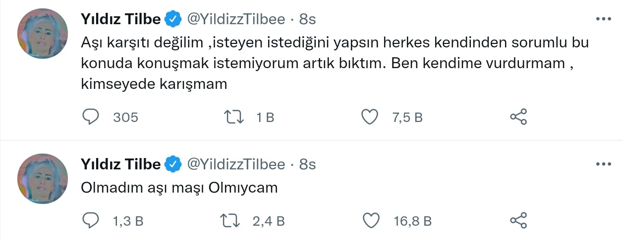 Yıldız Tilbe'den Aşı Oldu Haberlerine Açıklama: Olmadım, Olmayacağım! - Resim: 1