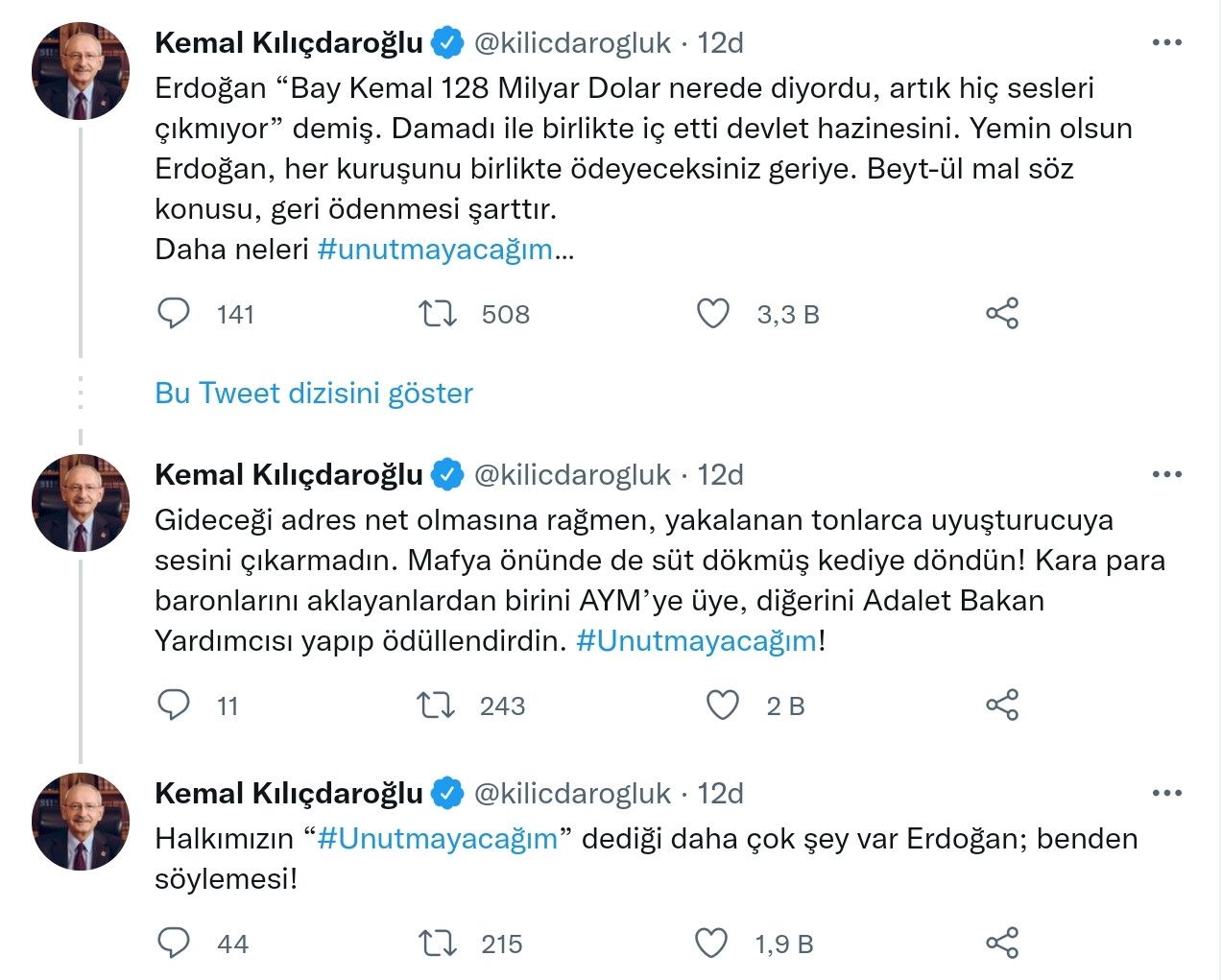Kılıçdaroğlu'ndan Erdoğan'a: Yemin Olsun Her Kuruşunu Geri Ödeyeceksiniz #Unutmayacağım - Resim: 1